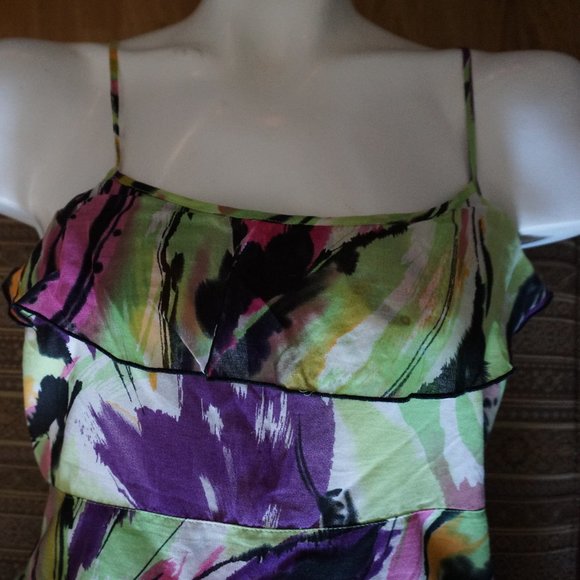 Mac & Jac Women's Dress Multicolored Floral Fit and Flare size L New - Picture 3 of 7